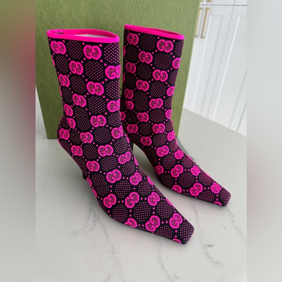 Gucci Shoes - Gucci GG Jersey Tom Technical Fabric Boot
